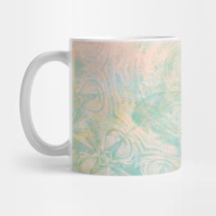 Faded butterfly and mandala in green Mug